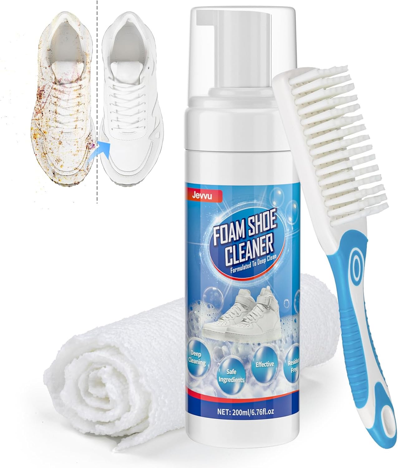 Sneaker Shoe Care Kit - Shoe Cleaner Foam for Removing Stains