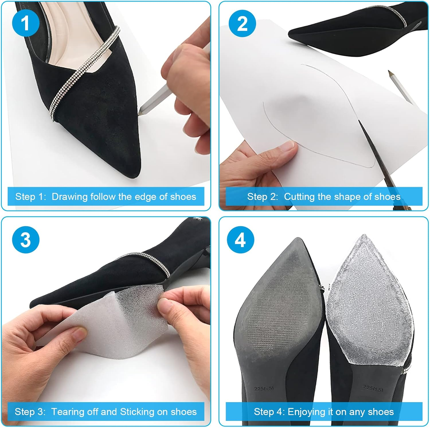 Anti-Slip Grip Tape for Shoe S - Sneaker Shoe Care Kit บทวิจารณ์และราคา