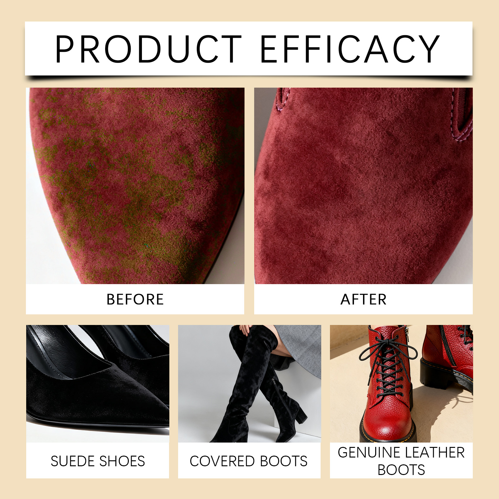 Suede Cleaner Spray Nubuck Car - Sneaker Shoe Care Kit บทวิจารณ์และราคา