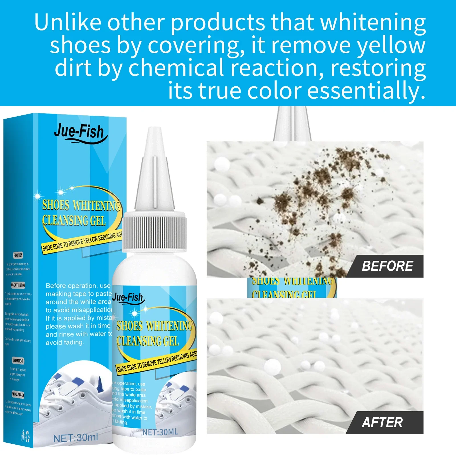 White Shoes Cleaning Gel Stain - Sneaker Shoe Care Kit บทวิจารณ์และราคา