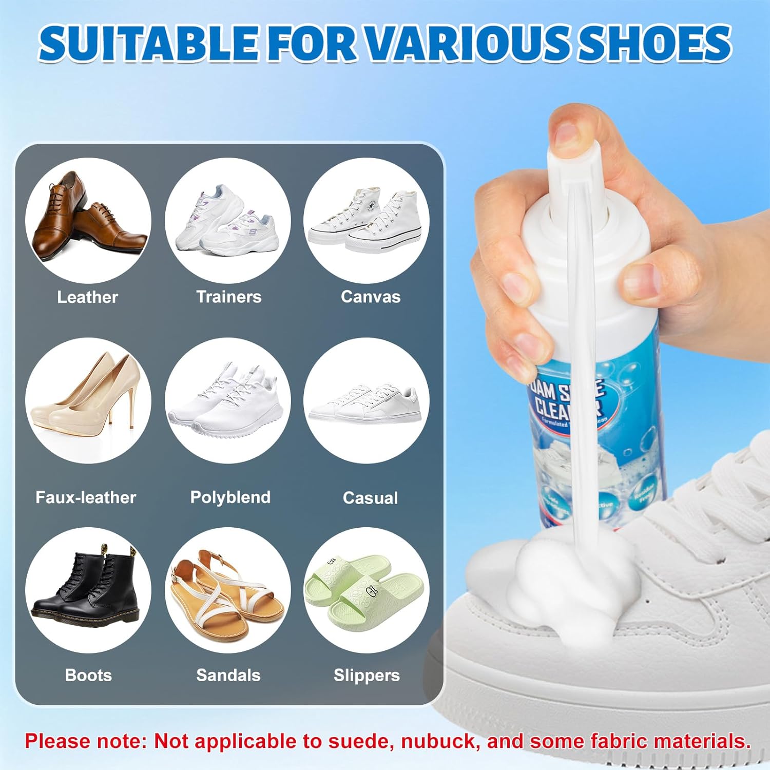 Shoe Cleaner Foam for Removing - Sneaker Shoe Care Kit บทวิจารณ์และราคา