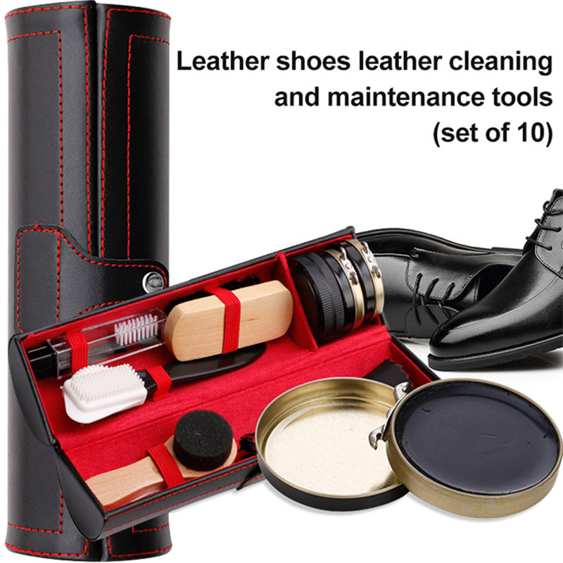 1 Set Leather Shoes Polish Set - Sneaker Shoe Care Kit บทวิจารณ์และราคา